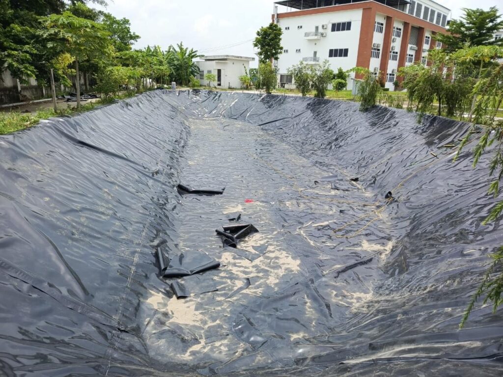 Bạt lót kè bờ sông, bờ ao HDPE
