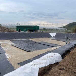 Thi công lót hồ bạt nhựa hdpe dày 0,3mm