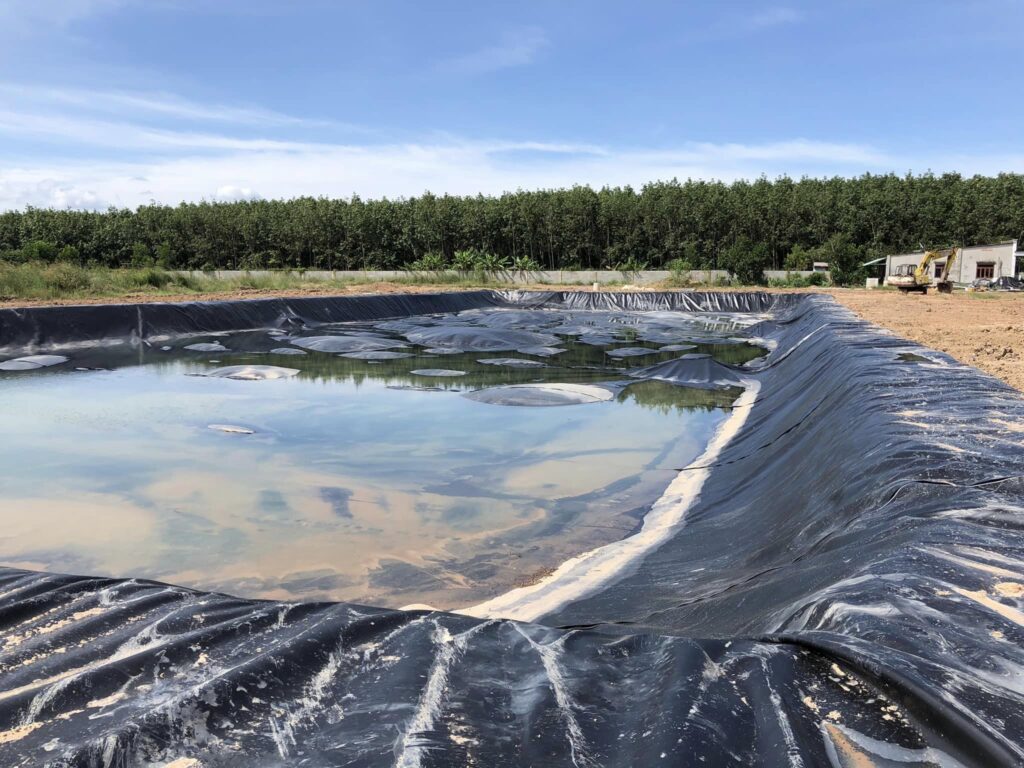 Bạt hdpe dày 0,3mm lót ao hồ Bạt hdpe dày 0,3mm lót ao hồ