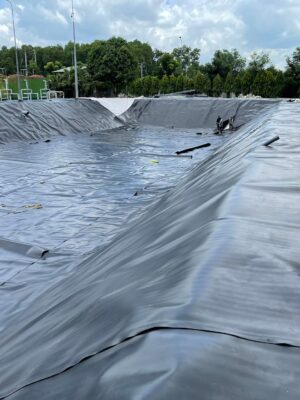 Bạt nhựa HDPE dày 0,3mm lót hồ chứa nước