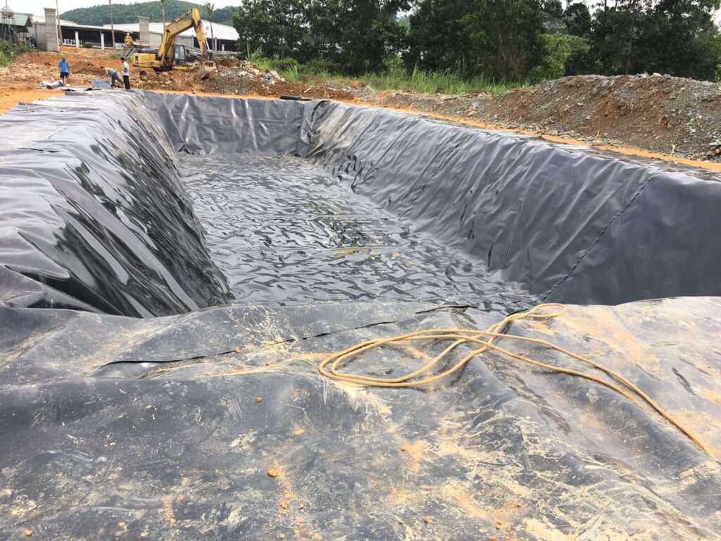 Bạt lót ao hồ HDPE chứa nước nuôi cá ở Lâm Đồng
