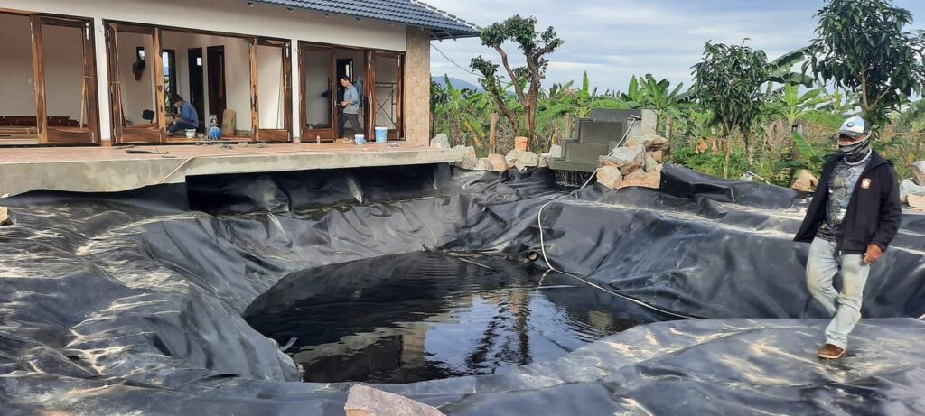 Bạt lót hồ cá Koi HDPE