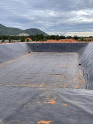Bạt lót hồ chứa nước tưới cây HDPE ở Lâm Đồng