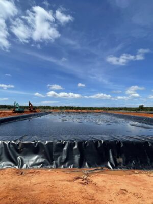Bạt lót ao hồ nuôi tôm HDPE ở Kon Tum
