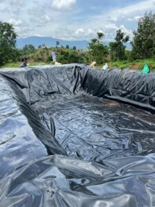 Bạt lót hồ chứa nước tưới cây HDPE ở Đơn Dương