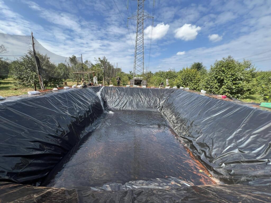 Bạt lót ao hồ chứa nước nuôi tôm cá ở Gia Lai