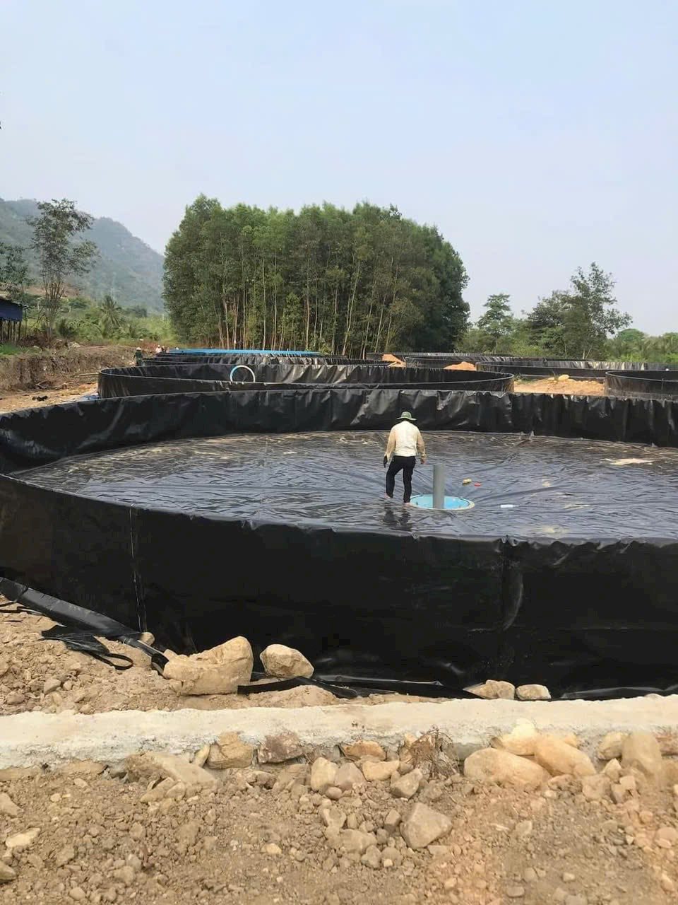 Bể tròn bạt HDPE nuôi tôm thâm canh