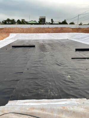 Sự kết hợp giữa vải địa kỹ thuật và bạt HDPE