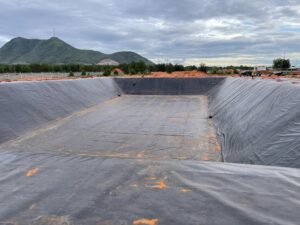 Bạt lót ao hồ HDPE chứa nước nuôi tôm cá ở Bình Thuận