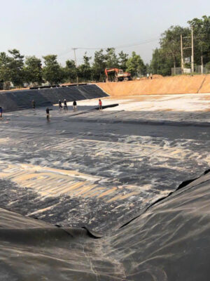 Bạt lót đáy hồ xử lý nước thải HDPE