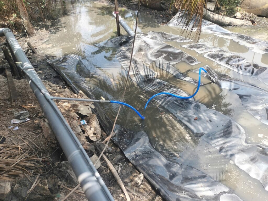 Thi công lắp đặt túi biogas hdpe