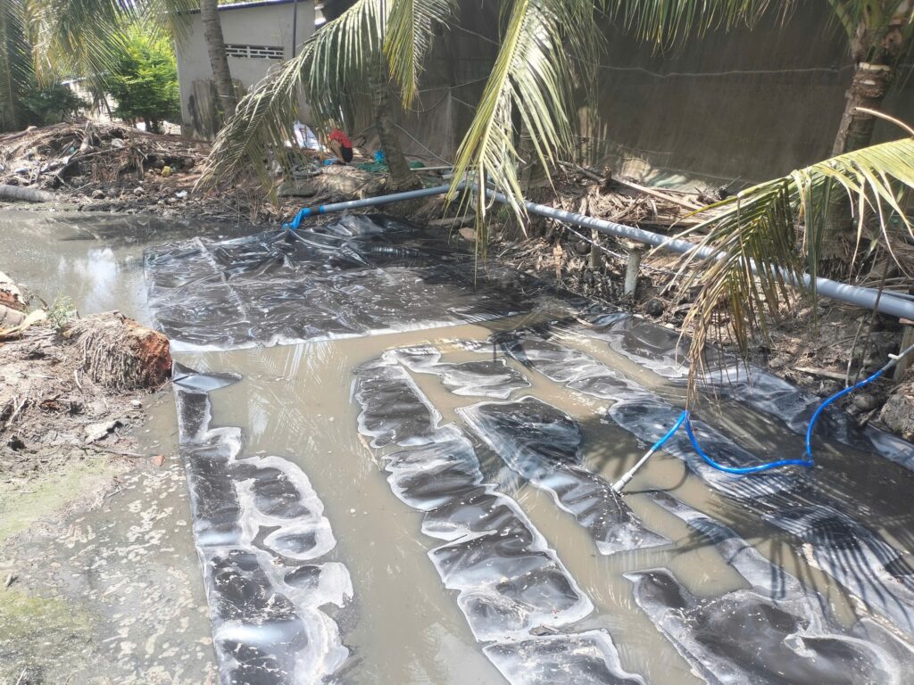 Thi công lắp đặt túi biogas hdpe